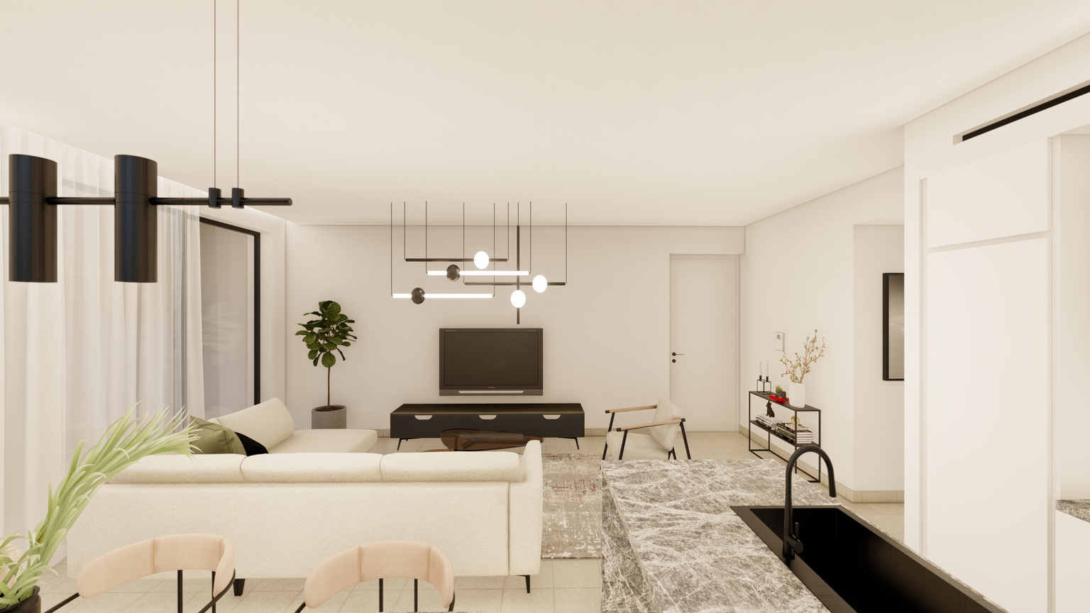 2 Bedroom Apartment with Roof Garden in Geroskipou, Paphos