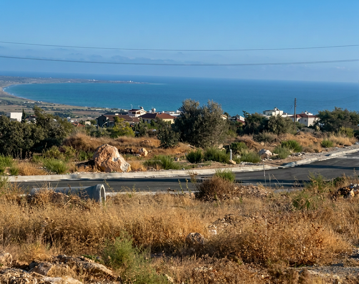 Three Adjacent Residential Plots with Unobstructed Sea Views, Episkopi — 17380 m²
