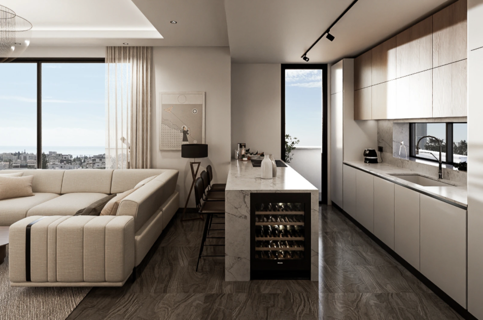 Brand New Fully Furnished 2-Bedroom Apartment for Rent in Linopetra — for rent in Limassol - Linopetra, Limassol, Cyprus