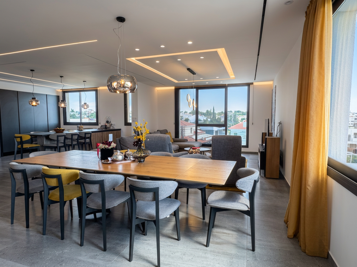 Luxury 4-Bedroom Duplex Penthouse with Roof Garden & Private Pool in Vergina
