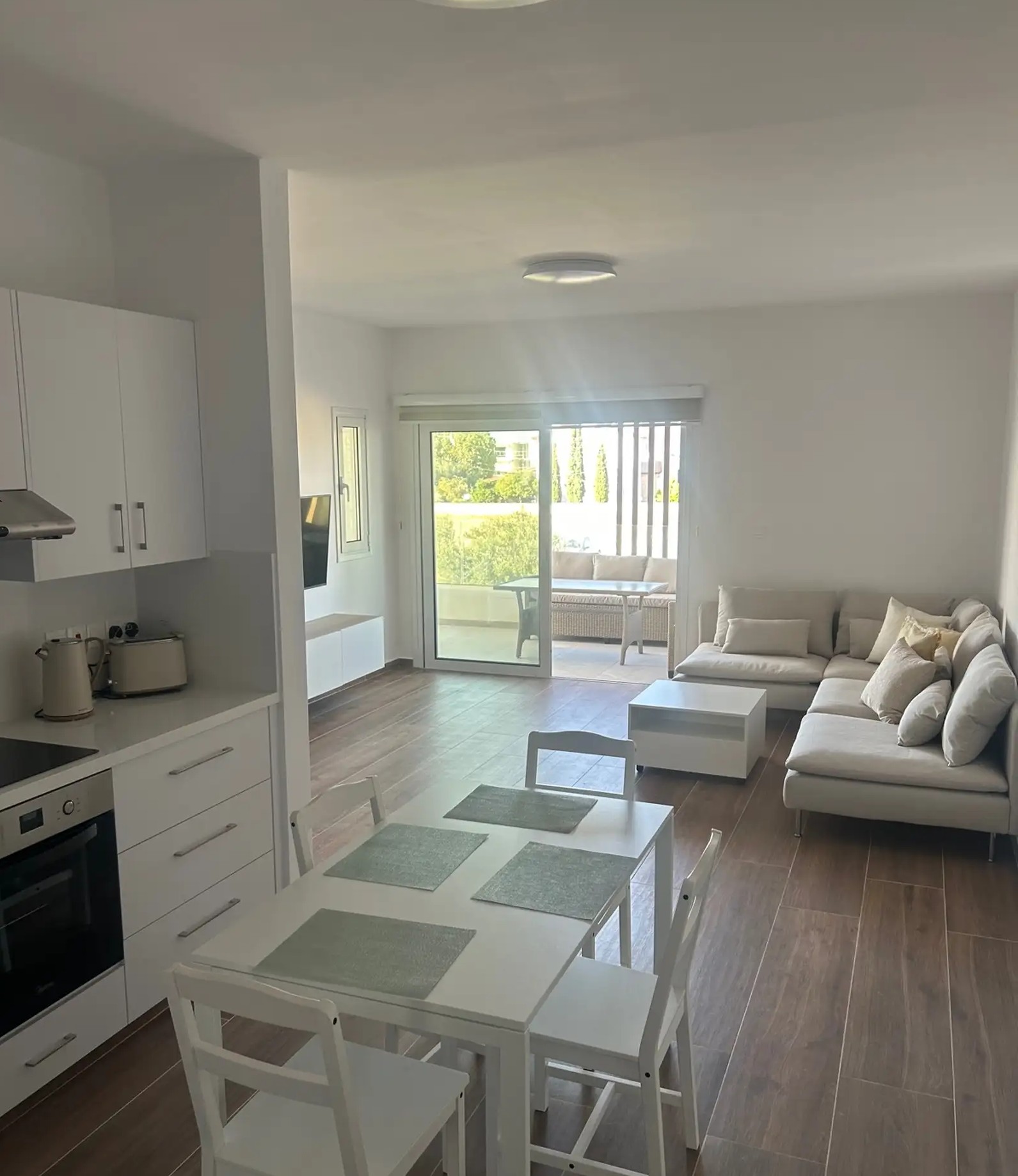 Furnished 2 Bed 2 Bath Apartment in Aradippou, Larnaca — property for rent in Aradippou - Agios Fanourios, Larnaca, Cyprus